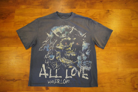 Blue WFL Sun Faded Tee