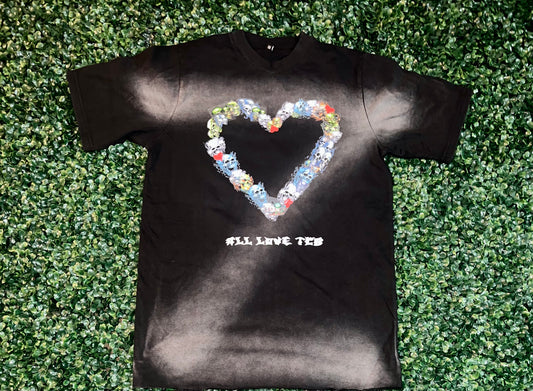 BLACK FADED TEE